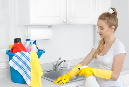 Customer completing a secure Carpetcleaning N5 payment